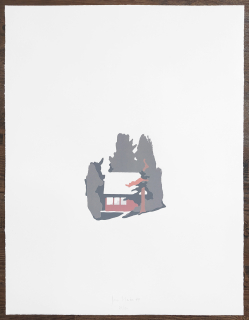 Merta Jan – Chatka 4, signovaná serigrafie na papíře, číslováno 79/100, 1999