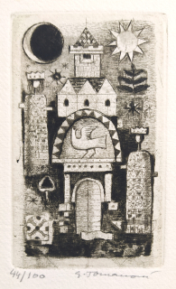 Tomanová Emilie – PF Ludmila Bočková 1980, původní lept, číslováno 11/100, 1979