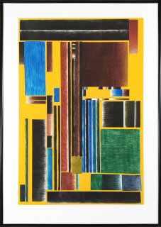 Štědrý Karel – Tetris 0, rozměrná grafika, giclée, archivní dvanáctibarevný pigmentový tisk, 2021
