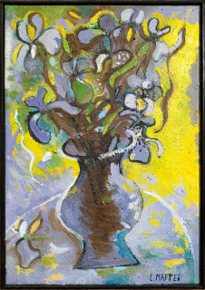 Maftei Liliana – Květiny, původní olejomalba na plátně, 2006