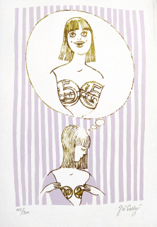 Suchý Jiří – Představy, barevná serigrafie, číslováno 115/200, 1997