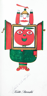 Pacovská Květa – Pozvánka na výstavu, signovaný ofset, 1982