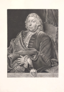 Vogel Bernhard – Gottfried Schadeloock, portrét podle Jana Kupeckého, původní mezzotinta, 1735
