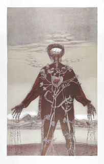 Liesler Josef – Návrat ztraceného syna, velkoformátová barevná litografie, číslováno 13/130, 1980