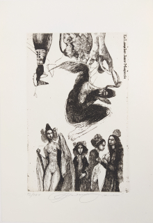 Vavrová Katarína – Ex libris Ing. Josef Margecín, původní lept, nedatováno