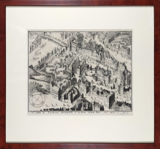 Praha – Vpád Pasovských na Malou Stranu 15. 2. 1611, původní mědiryt, 1641
