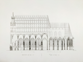 Vídeň – Katedrála svatého Štěpána, Ladislaus Rupp, původní lept, 1824