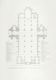 Vídeň – Katedrála svatého Štěpána, Ladislaus Rupp, původní lept, 1824
