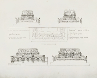 Vídeň – Katedrála svatého Štěpána, Ladislaus Rupp, původní lept, 1824
