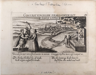 Čáslav – Daniel Meissner, Eberhard Kieser, původní mědiryt, 1. vydání, 1623