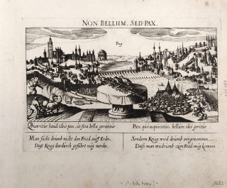 Praha – Daniel Meissner, Eberhard Kieser, původní mědiryt, 1. vydání, 1623