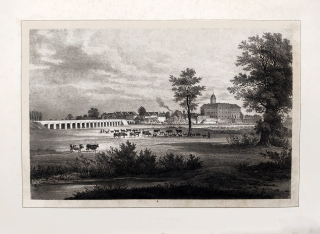 Poděbrady – Arldt C. W., Semmler C. G., původní litografie, 1845