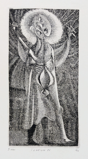 Istler Josef – Bez názvu, původní lept, II. stav, číslováno 2/2, 1951
