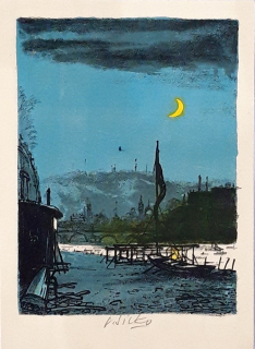 Sivko Václav – Bez názvu, původní barevná litografie, ca 1970