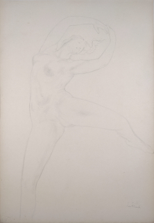 Frinta Emanuel – Taneční studie, jemná kresba tužkou, 7. VII. 1953