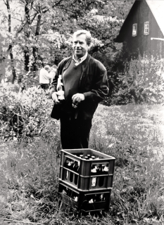 Rysová Hana – Václav Havel na Hrádečku, velkoformátová autorská fotografie, ca 1990