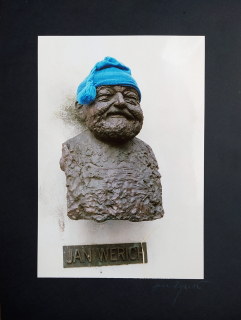 Rysová Hana – Busta Jana Wericha, signovaná autorská fotografie, ca 1990