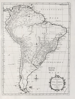 Jižní Amerika – Landkarte von Süd America, Thomas Kitchin, původní mědiryt, 1801
