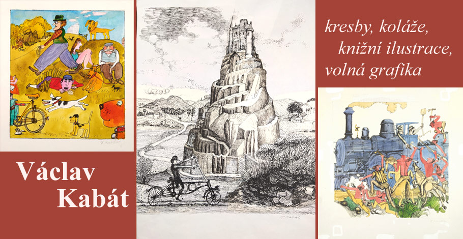 Václav Kabát – český malíř, grafik, ilustrátor, typograf a karikaturista | Kresby, ilustrace, prodej