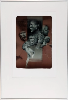Janíček James – Pozorovatelé, barevná litografie, č. 6/60, 1992